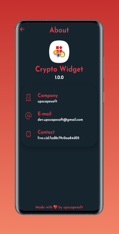 crypto coin widget android
